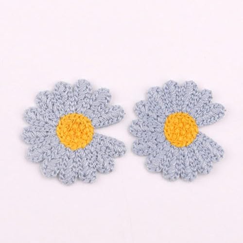 Parches de Bordado 30 Parches Bordados de Flores pequeñas 4,5 cm for Planchar, Apliques Chinos for Ropa, Grandes for Coser en Vaqueros y Chaquetas(Green)