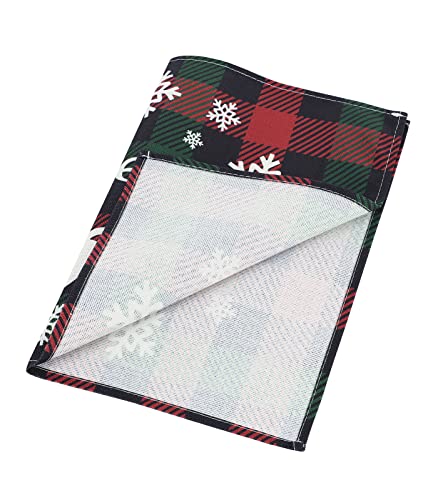 Image of Placemats Set of 6 Christmas Kitchen Table Mats Set of 4 Christmas Marble Kitchen Accessories Non Slip Placemats Reindeer and Snow Set of 6