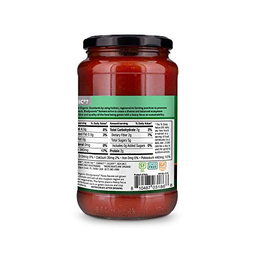 Dr. Mercola Solspring Biodynamic Organic Italian Pasta Sauce | 3 Jars Of Puttanesca + 3 Jars Of Garden Vegetable | Non Gmo, Gluten Free, Soy Free, Usda Organic And Organic Demeter Certified #TOP6
