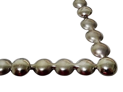 Decotacks® Silver Upholstery Nailhead Trim, Silver Upholstery Nails/Tack In Short (4In Long) Strips 7/16In (11Mm) Head Diameter, Covers 6 Meters (6,6 Yards) [Nickel/Silver Finish] Dx0511Ni-S6M #TOP2