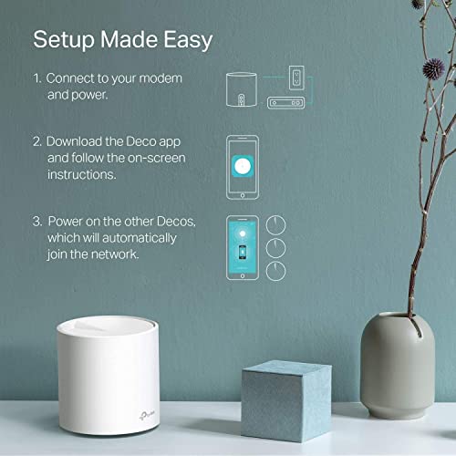 Image of TP-Link WiFi 6 Mesh WiFi, AX3000 Whole Home Mesh WiFi System (Deco X60) - Covers up to 5000 Sq. Ft., Replaces WiFi Routers and Extenders, Parental Control, 2-Pack
