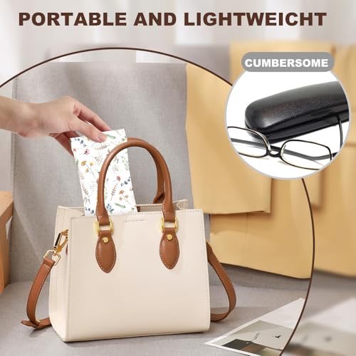 Image of Anikathy 2Pcs Sunglass Eyeglass Glasses Case Soft PU Leather with Cleaning Cloth Portable Glasses Pouch Bag for Men Women
