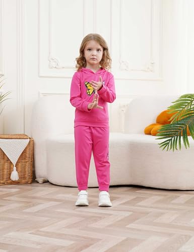 Toddler Kid Girls Clothes Colorblock Hoodie Leopard Print Sweatsuits Top 2PC Fall Outfit Set4