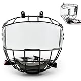 GY Hockey Helmet Cage & Face Shield Protector Combo Ice...