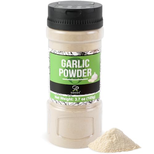 Soeos Garlic Powder, 105g (3.7oz), Garlic Powder Seasoning, Additive Free, Non-GMO, Garlic Seasoning for Flavor Vegetables, Grilled Meats, Salads, Dressings and More (Pack of 2) image 4