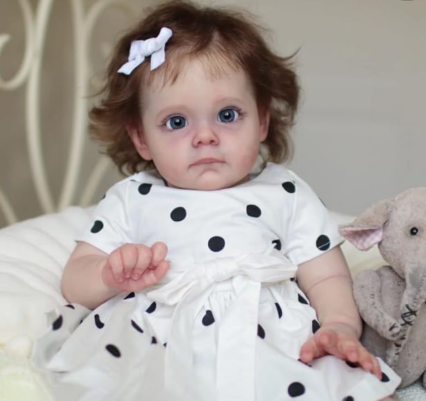 Muñecas de bebé Reborn realistas de 24 pulgadas, muñeca Reborn de silicona suave, regalo para niños a partir de 3 años