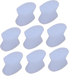 Beatifufu 8pcs Separator Toenail Corn Cap Bunion Bunions Bunion Night Splint Foot Adjuster Big Hallux Straightener Isolation Sebs White Regulator