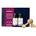 Produktbild Naissance The Couples Box Romantisches BIO Massageöl Set - Sinnliches Körperöl Wellness Geschenk Set für Entspannung & Hautpflege mit Holzmassager für Frauen & Männer - Natürlich, Vegan