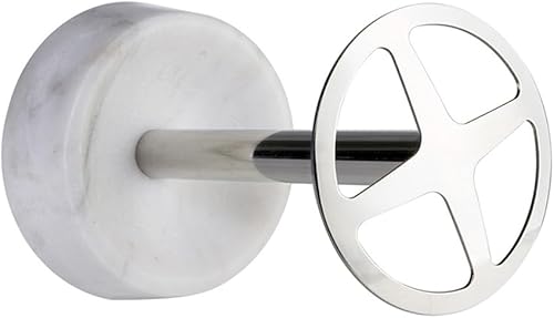 Miniatura 8 de DOITOOL Portacepillos de dientes, 1 unidad, base de mármol, estante para cepillos de dientes, acero inoxidable, soporte para almacenamiento de