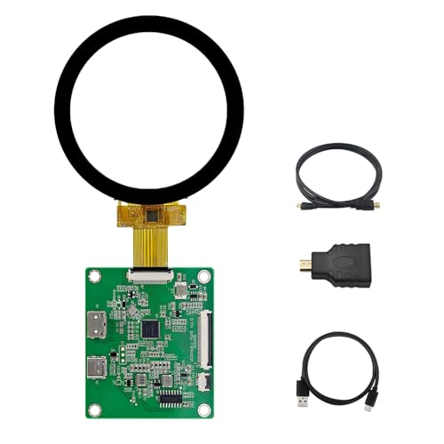 Monitor LCD rotondo con tocco capacitivo e ampi angoli di visione 2.1/2.76/4" per configurazioni personalizzabili USB C LCD