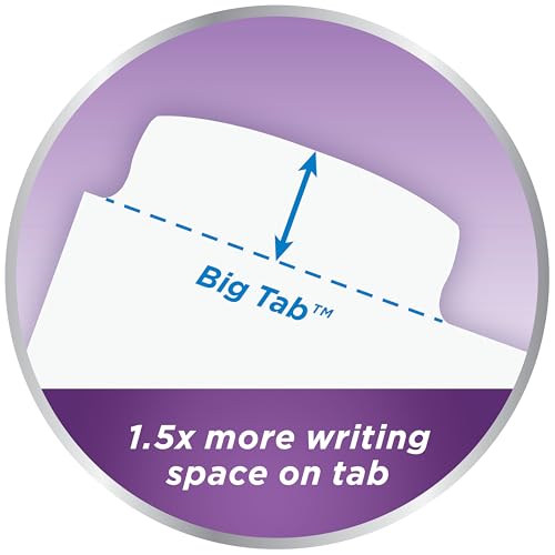Avery Big Tab Write and Erase Dividers, 8 Tabs/1 Set, Durable Reinforced Holes, (23181) image 3