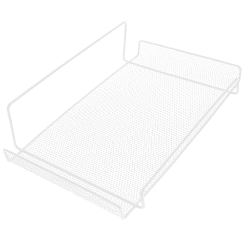 JECOMPRIS Soporte de Almacenamiento de Pared para Enrutador WiFi sin Perforaciones, Estante Metálico de Color Claro de 1 Pieza, Bastidor Compacto para Organización del Hogar y Oficina