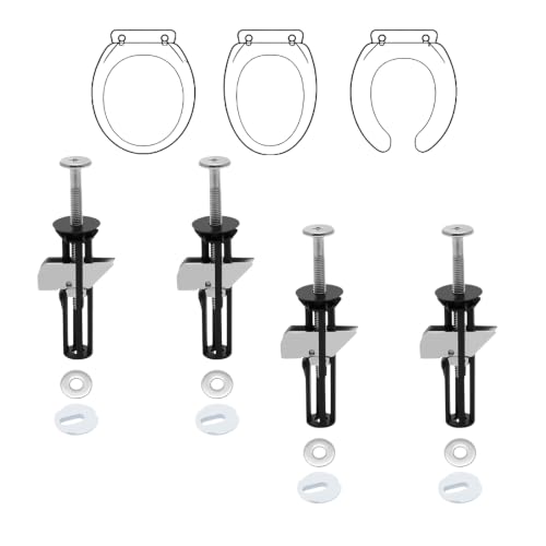 2027 New Toilet Seat Bolts Heavy Duty Toilet Seat Fastener Bolt Kit (B)