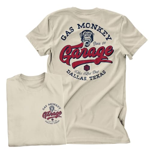 T-Shirt Gas Monkey Garage Homme Idéal pour les Rassemblements Auto