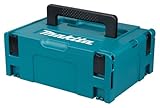 Makita 821550-0 MAKPAC Größe 2 Systemkoffer, Werkzeugkoffer, Transportkoffer, verknüpfbar an Koffersystem, mit Tragegriff, 395 x 295 x 163 mm (LxBxH)
