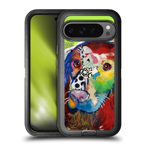 Étui antichoc Google Pixel 9 Pro XL Michel Keck housse blindée téléphone portable chien Irish Setter coque