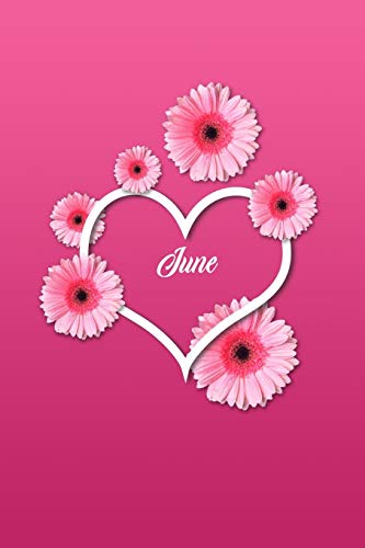 June: Personalized 6 x 9 Inch Matte Softcover Paperback Notebook Journal With 120 Blank Lined Pages Gift For Girls Teens Women image 3