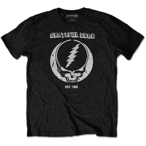 Grateful Dead T Shirt Est 1965 Band Logo Official Mens Eco tee Black XL
