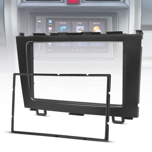 NuIth Double DIN Radio Dash Kits for Honda CRV 2007-2011, Double Din Radio Mount Housing Bracket Installation Trim Bezel Kit Installation Aftermarket Stereo