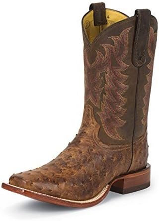 Tony Lama Men's Fannin 11" Height (E9452) | Foot Chocolate Vintage Ostrich | Browns Boot | Made in USA