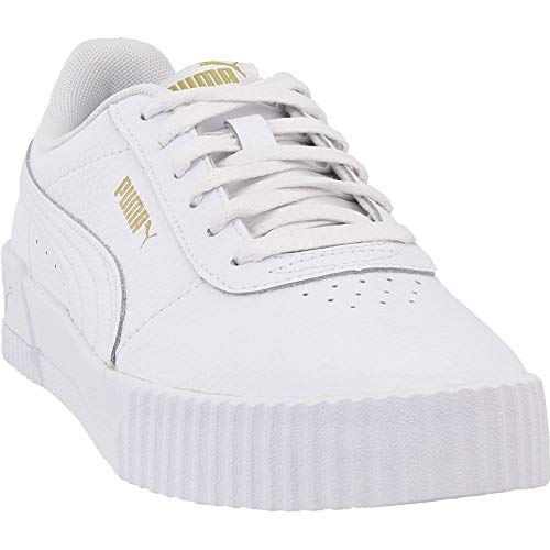 Image of Puma Women's Carina Sneaker, White White, 7 M US