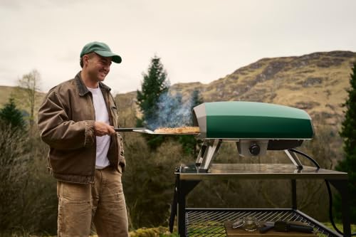 Image of Ooni Koda 2 Pro Propane Gas Pizza Oven - 18 inch Gas Powered Outdoor Oven with 28 mBar Regulator and Gas Hose, 320 F to 950 F Temperature Range - Highland Green