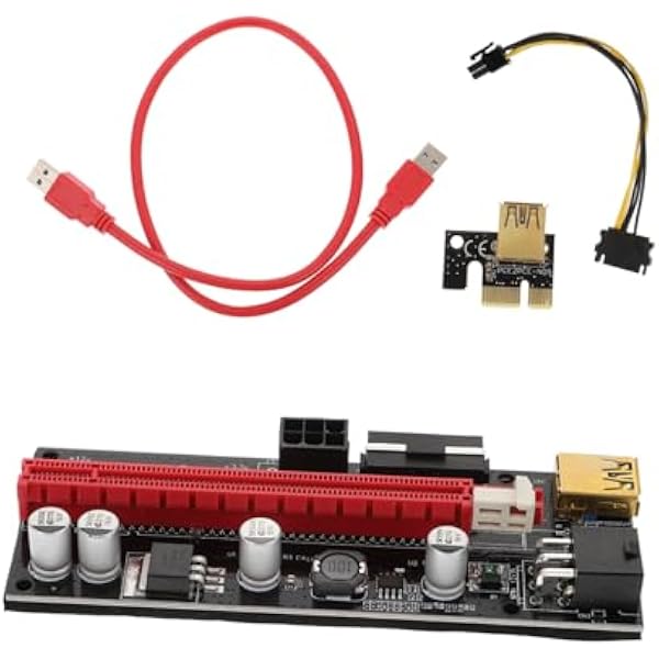 3zestawy Pci-e Do z Zasilaniem Przedłużacz Do Karty Graficznej z Mocowaniem Akcesoria Komputerowe Górnictwa Kryptowalutowego