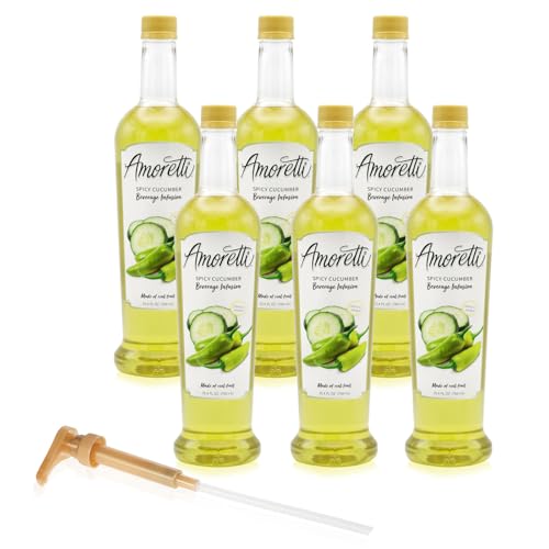 image for Amoretti - Spicy Cucumber Beverage Infusion, 94 Servings Per Bottle (7