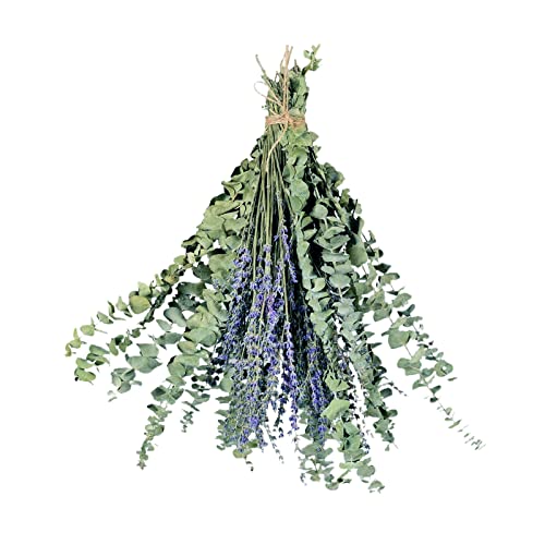 24 Pack Ramas secas de eucalipto y lavanda 15 pulgadas miniatura 1