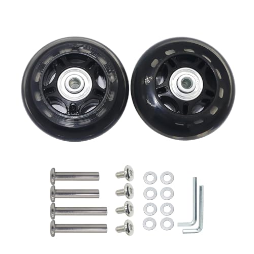 Mute Wear-resistant Luggage Suitcase Replacement Wheels Kit Inline Outdoor Skate Replacement Wheels Diameter 2.75 inch