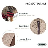 HQREA Dog Hoodie Luxury Winter Small Dog Jacket Clothes Classic Designer French Bulldog Teddy Pug Puppy Clothes(XXL)