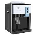 Top Loading Countertop Water Dispenser, 3 Temperature Settings, 1 to 5 Gallon Ice Hot Cold Water Dispenser Table Top for Home Office School, Ice Water 8-15 ? - 110V 550W (White)