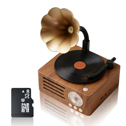 Cadeau idéal pour grands-parents : lecteur de musique rétro et haut-parleur vintage