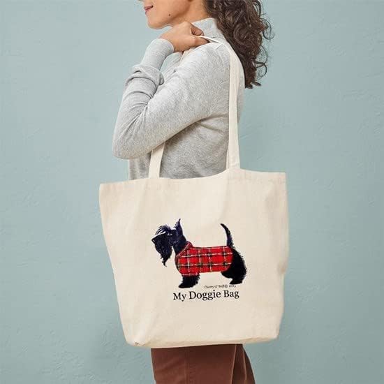 Miniatura 4 de CafePress Scottie - Bolsa de lona natural bolsa de compras reutilizable