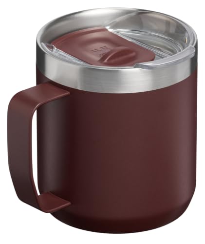 Image of STANLEY Everyday Camp Mug 12 oz | Drink Through Lid | Cup for Coffee, Tea and Drinks | Insulated Stainless Steel Coffee Mug | BPA-Free | Coffee