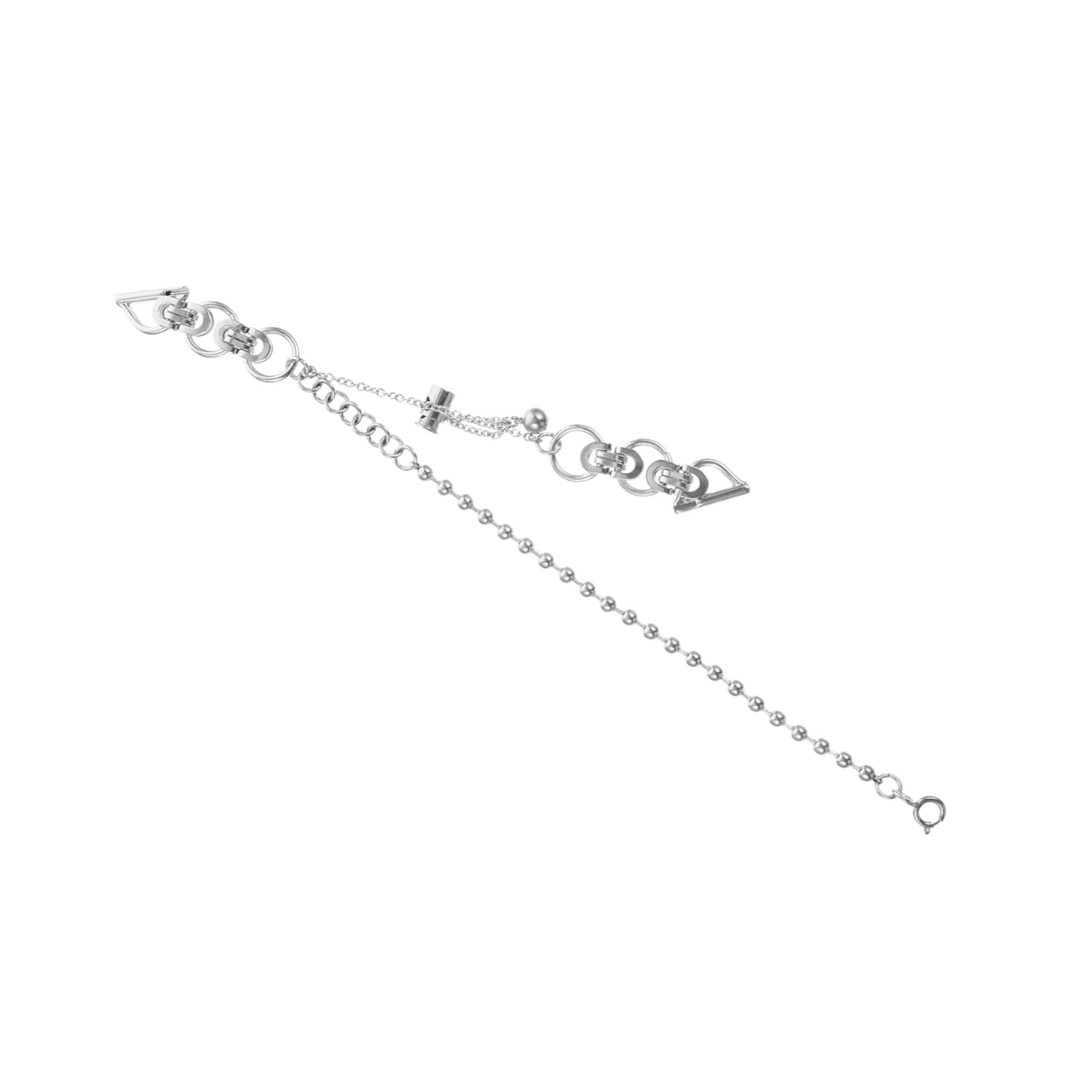 Correa de cadena de cuentas de doble recorrido para reloj de pulsera de mujer 8