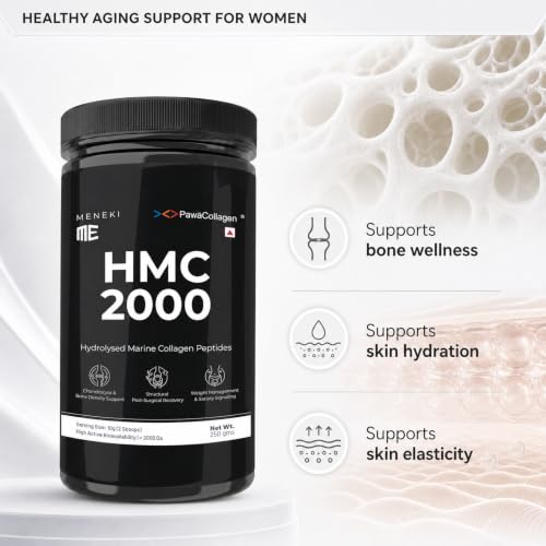Image of Worlds Best Collagen Powder for Skin, Joints & Bones, Muscles, Hair & Nails, Protein Dietary Supplement, Gluten Free, Sugar Free, No Preservatives (HMC 250gm)