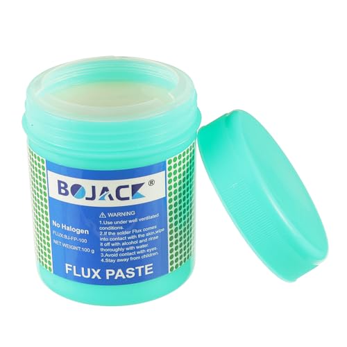 Image of BOJACK Solder Paste Flux No Clean Free Environmentally Friendly Soldering Flux Paste Ideal for CPU Disassembly Assembly Special BGA PCB SMD Repair and Soldering(5.15oz /146g)