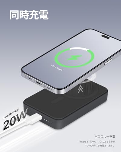 GOWATT Magsafe モバイル バッテリー 10000mAh 20W M1 の商品画像 5
