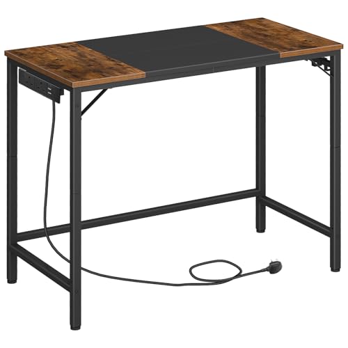 HOOBRO Computer Desk, Gaming Desk with 3 Hooks, 80 x 40 x 77 cm, Modern Study Writing Table for...