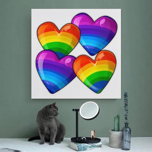 Toile gay Pride abstraite pour salon et chambre moderne