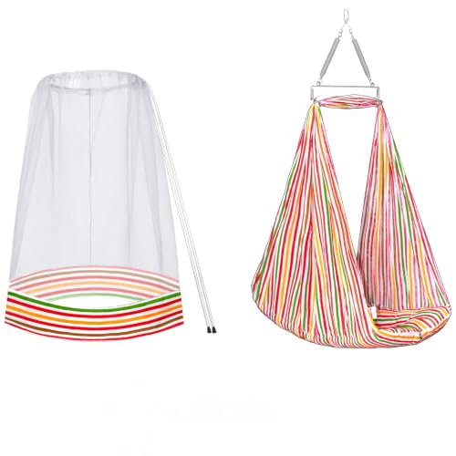 Image of VParents Sleeping Essentials with Mosquito Net & Spring, Neonate (Red)