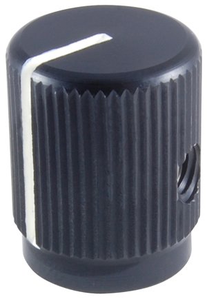 NTE Electronics 504-0105 Series JD aluminio mecanizado con perilla de línea de posición, acabado mate, diámetro de 0.500 in, diámetro del eje,