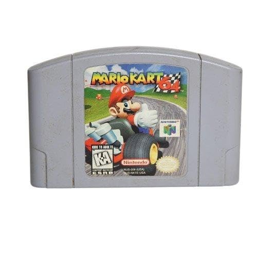 Nintendo Mario Kart 64 64 N64 Original Authentic MultiPlayer Family Super Mario Bros Super Mario Cart MK 64 MK64 Retro (Renewed)