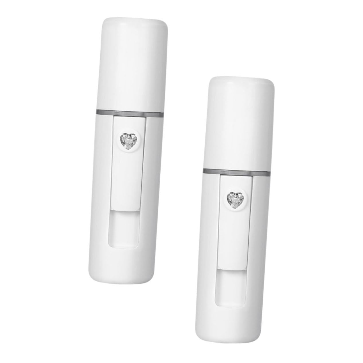 Nano Facial Mist Sprayer 2Pcs Portable Beauty Steamer Fine Mist Hydrator for Women Travel-Friendly Humidifier for Skincare and