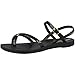 Ipanema Women's Fashion Sand VIII Fem Vertical Strap Sandals, Black Gold and Black, Fällt klein aus!