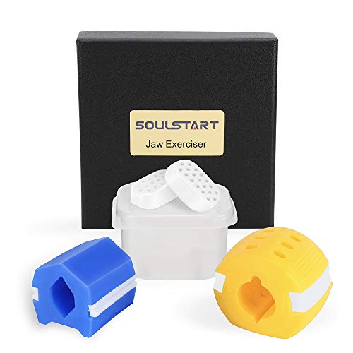 Multisize Jaw Exerciser Series Tools - Set of 3 Jawline Exercisers From Beginner Intermediate Advanced Enhance Your Jawline Face Exerciser Slim Tone Tighten Your Face and Neck Double Chin Reducer