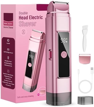 Bikini Trimmer for Women Electric Razors, Electric Razor 2 in 1 S...
