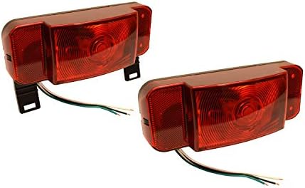 Optronics One™ L.E.D. Low Profile Combination RV Tail Lights (RVSTLB6061-KIT) Pair - Black Base