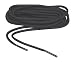 84 inch Coal Black Rugged Wear Professional Boot Laces Round Long Lasting Shoelaces - 2 Pair Pack
